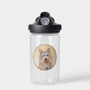 Berger Picard Painting - Cute Original Dog Art Water Bottle