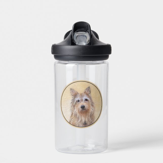 Berger Picard Painting - Cute Original Dog Art Water Bottle (Front)