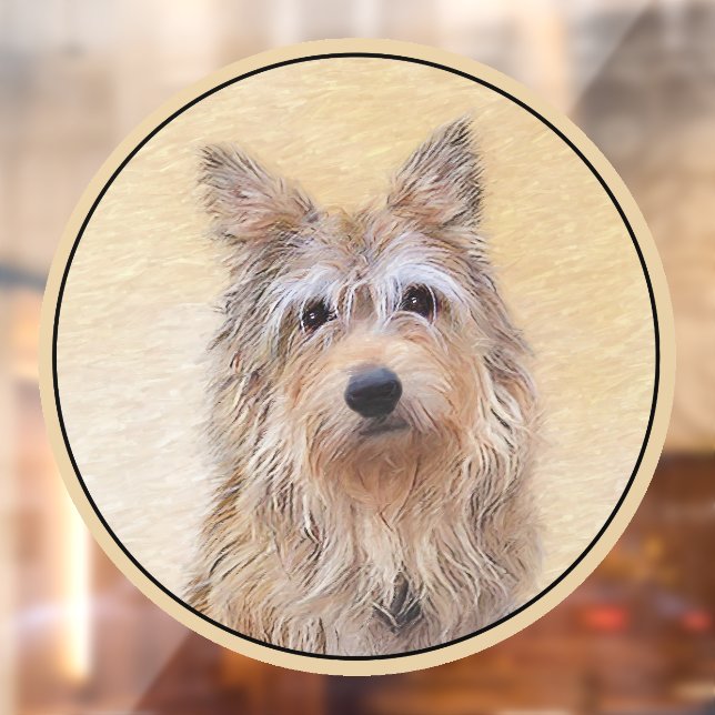 Berger Picard Painting - Cute Original Dog Art Window Cling (Sheet 2)
