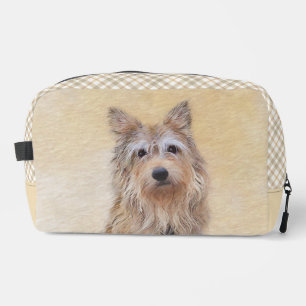 Berger Picard Shepherd Dark Fawn Painting Dog Art Dopp Kit
