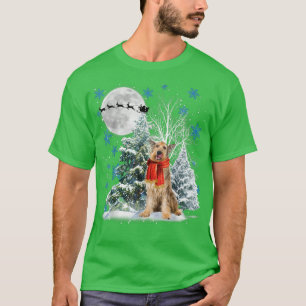 Berger Picard Under Moonlight Snow Christmas Pajam T-Shirt