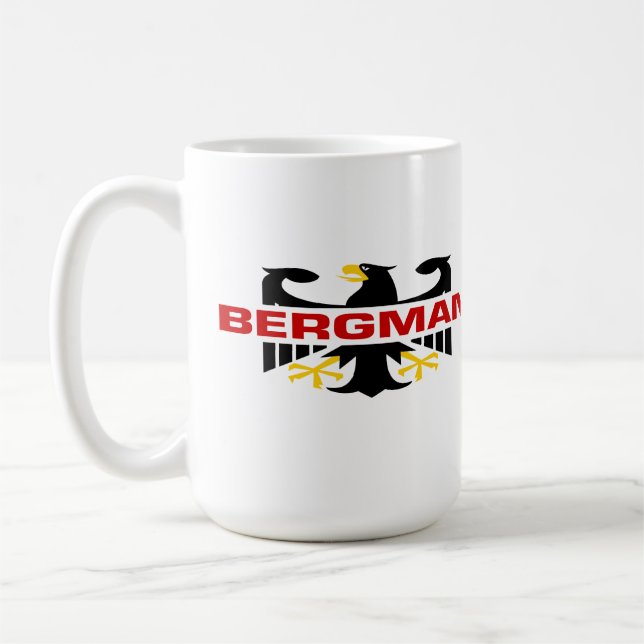 Bergman Surname Coffee Mug (Left)
