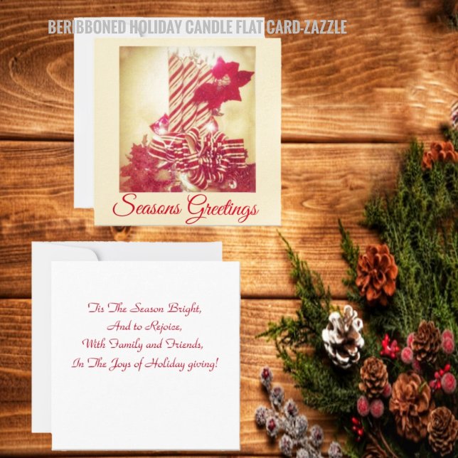 Beribboned Holiday Candle Card (Creator Uploaded)