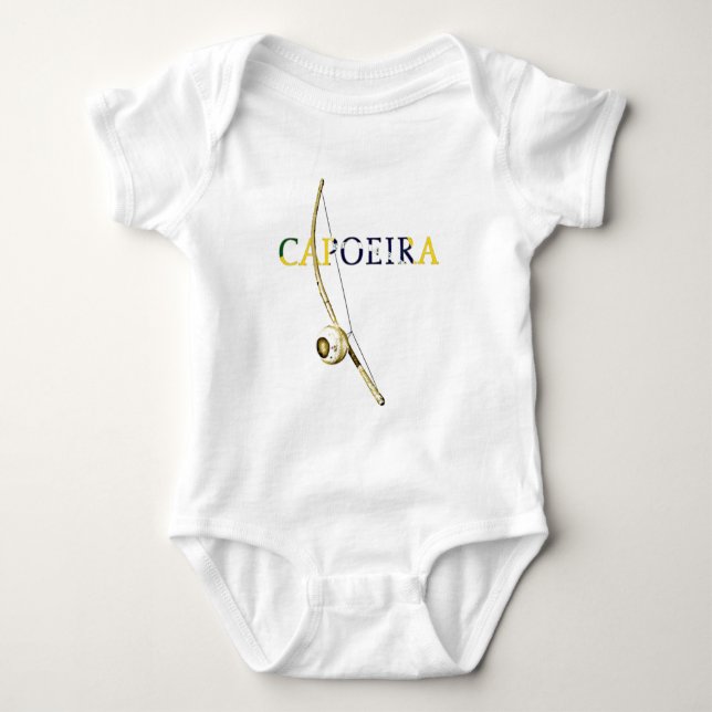 Berimbau Capoeira Baby Bodysuit (Front)