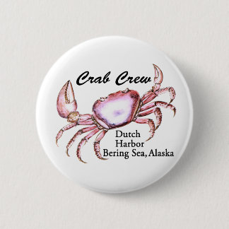 Bering Sea Alaska Crab Fishing 6 Cm Round Badge