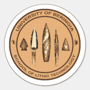Beringia School of Lithic Technology Classic Round Sticker