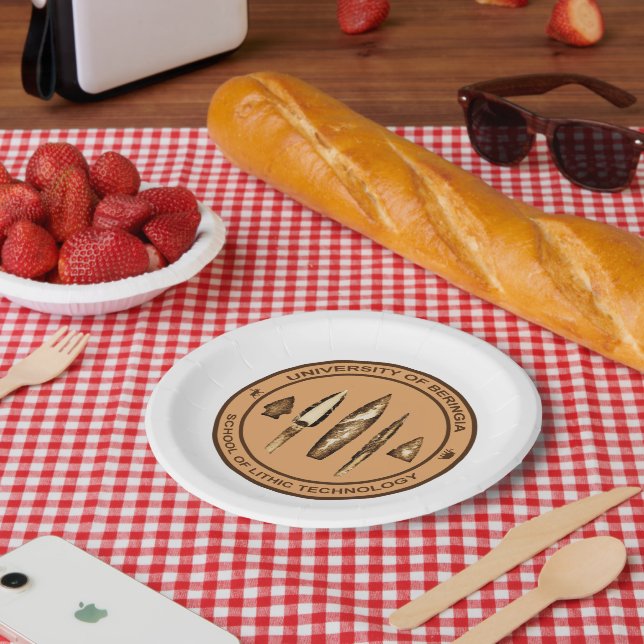 Beringia School of Lithic Technology Paper Plate (Picnic)