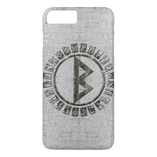 Berkana Rune and Alphabet on Birch iPhone 8 Plus/7 Plus Case