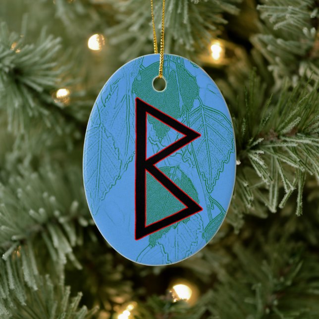 Berkano Viking Rune Yule Ornament – Mother Earth! (Tree)