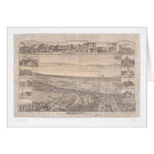 Berkeley, CA. Panoramic Map 1891 (0099A) - Unrest.