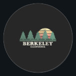 Berkeley Ca Vintage Throwback Tee Retro 70s Design Classic Round Sticker<br><div class="desc">Berkeley Ca Vintage Throwback Tee Retro 70s Design</div>