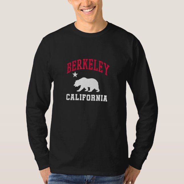 Berkeley California Bear Star Ca State Flag T-Shirt (Front)