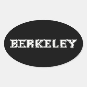 Berkeley California Oval Sticker