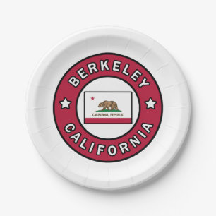 Berkeley California Paper Plate