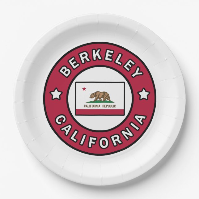Berkeley California Paper Plate (Front)