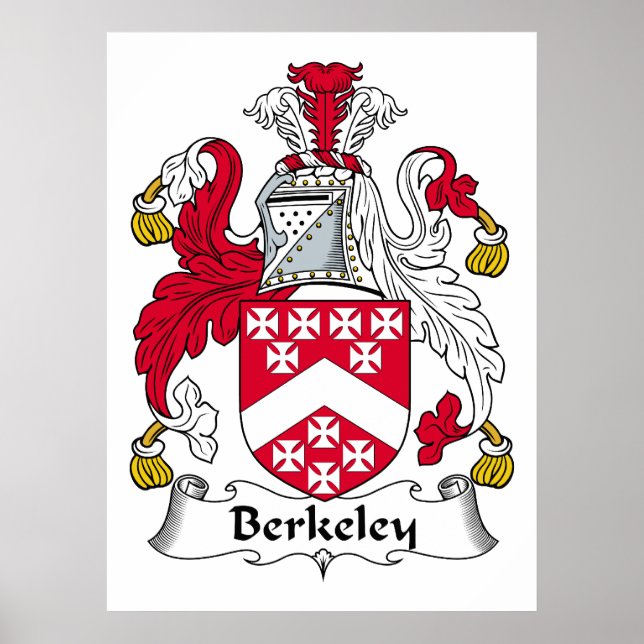Berkeley Family Crest Poster (Front)