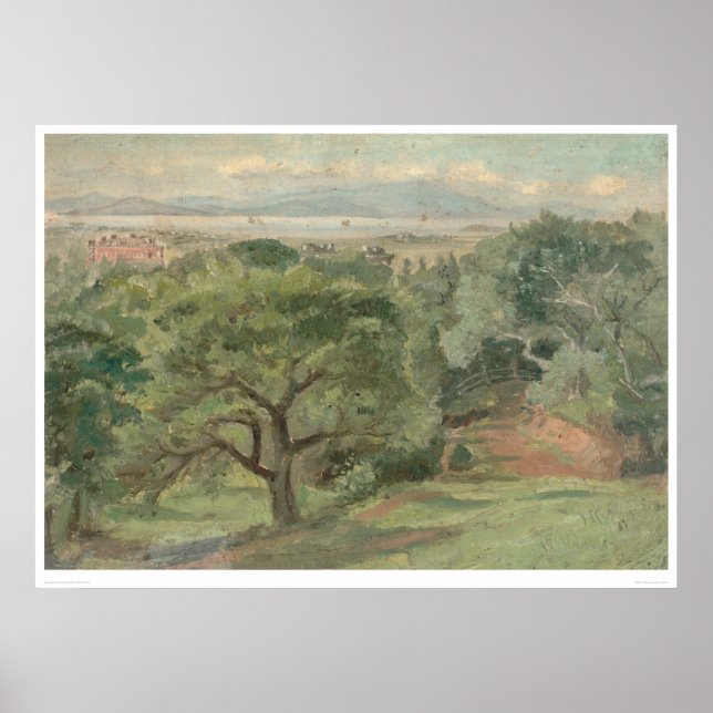 Berkeley overlooking U. of California (0138B) Poster (Front)