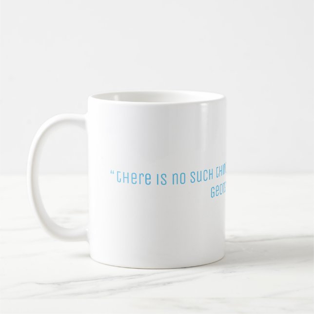Berkeley Philosophy Quote Coffee Mug (Left)