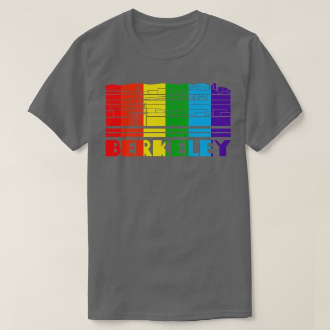 Berkeley Pride  Berkeley LGBT Gift LGBTQ Supporter T-Shirt (Design Front)