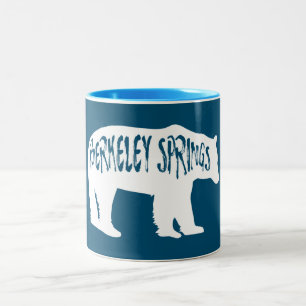 Berkeley Springs West Virginia Bear Two-Tone Coffee Mug