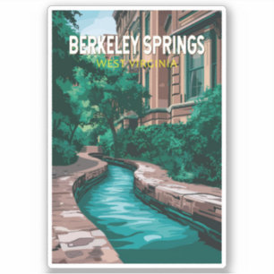 Berkeley Springs West Virginia Illustration Travel