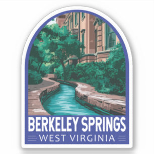 Berkeley Springs West Virginia Illustration Travel