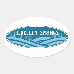 Berkeley Springs West Virginia Outdoors Oval Sticker