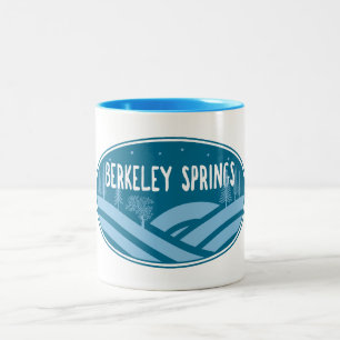 Berkeley Springs West Virginia Outdoors Two-Tone Coffee Mug