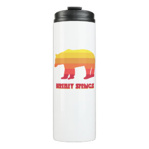 Berkeley Springs West Virginia Rainbow Bear Thermal Tumbler