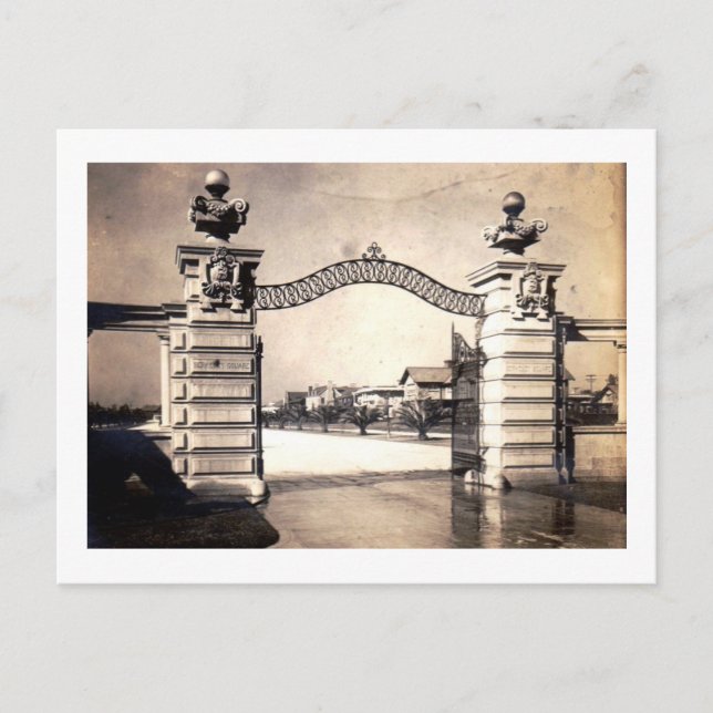 Berkeley Square, Los Angeles 1905 Vintage Postcard (Front)