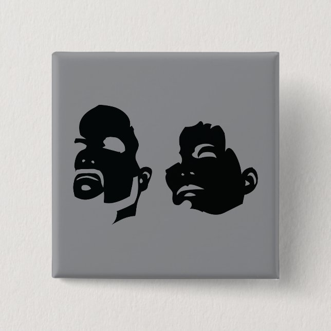 BerkhouseSnyder Heads Up Logo Design Button (Front)