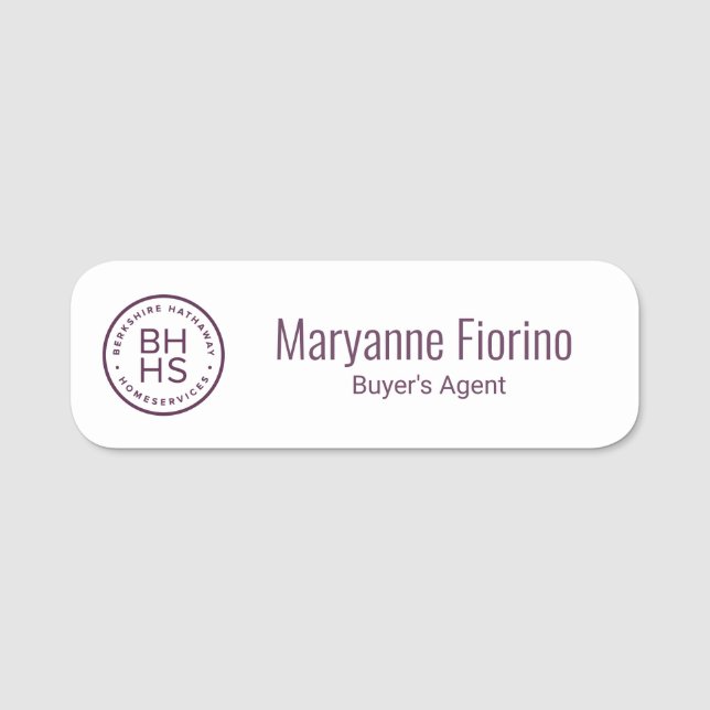 Berkshire Hathaway Name Tag (Front)