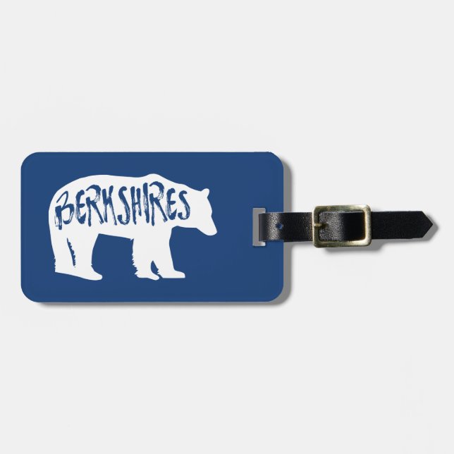 Berkshires Bear Luggage Tag (Front Horizontal)