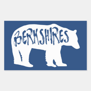 Berkshires Bear Rectangular Sticker