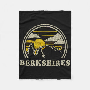 Berkshires Machusetts Ma T Shirt Vintage Hiking Mo Fleece Blanket