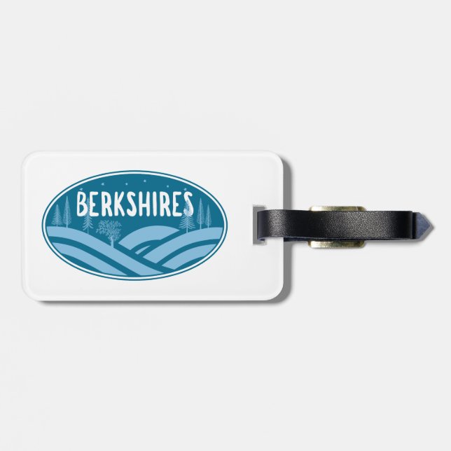 Berkshires Massachusetts Outdoors Luggage Tag (Back Horizontal)