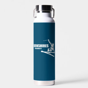 Berkshires Massachusetts Skier Water Bottle
