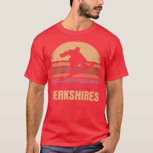 Berkshires Massachusetts Snowboarding Outdoor MA 8 T-Shirt
