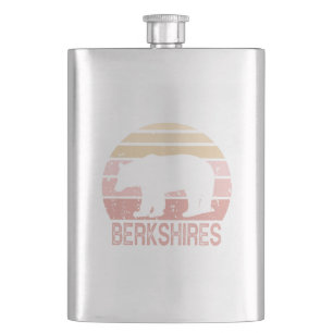 Berkshires Retro Bear Hip Flask