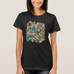 Berlin 90s Retro Video Game City Building Map Game T-Shirt