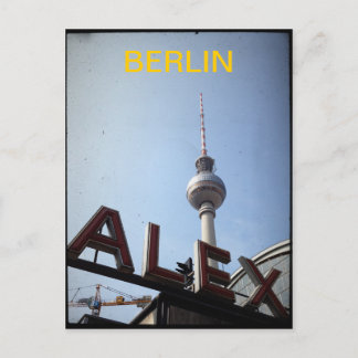 Berlin Alexander Platz TV Tower Postcard