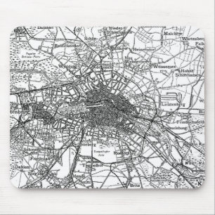 Berlin and Surrounding Areas Map(1911) Mouse Mat