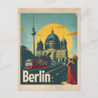 Berlin Art Deco Postcard