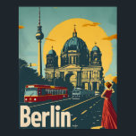 Berlin Art Deco Poster<br><div class="desc">"Transport yourself to the golden era of Berlin's Art Deco glamour with our Vintage wall Art. This exquisite piece captures the essence of the roaring twenties, showcasing iconic landmarks adorned with intricate Art Deco details. The blend of bold lines and geometric patterns pays homage to the city's rich history and...</div>