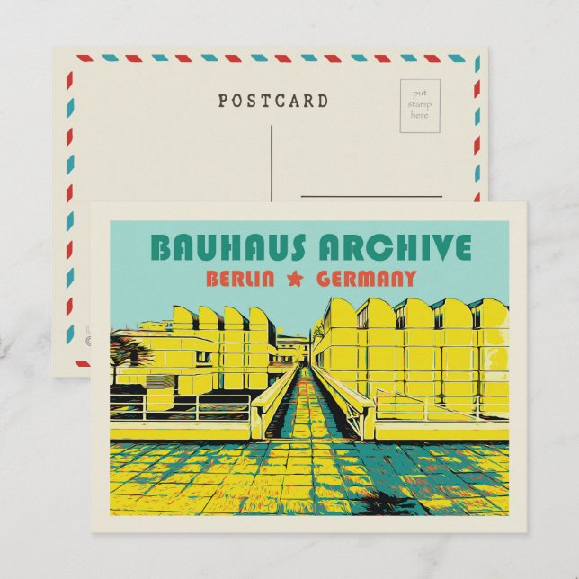 Berlin, Bahaus Archive, Germany Postcard (Front/Back)