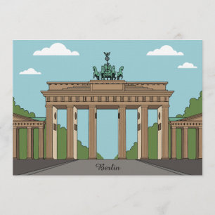 Berlin Brandenburg Gate – Classic City Landmark Invitation