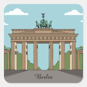 Berlin Brandenburg Gate – Classic City Landmark Square Sticker