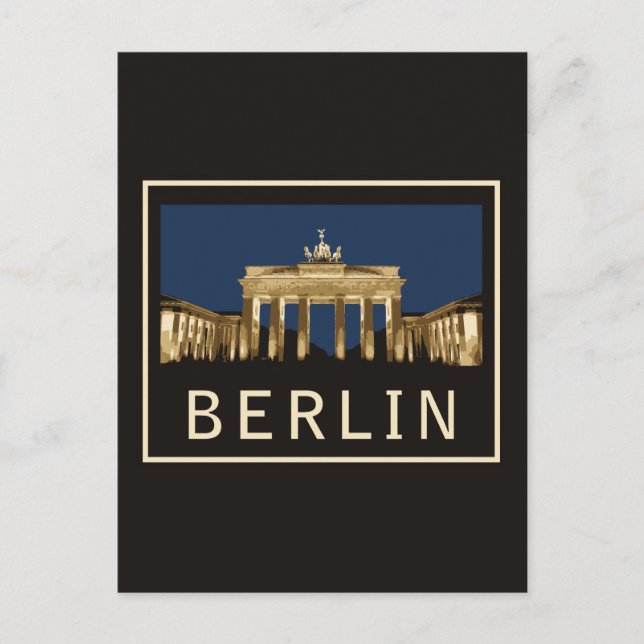 Berlin Brandenburg Gate Postcard (Front)