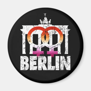 Berlin Brandenburger Tor   Lesbian Pride  Magnet