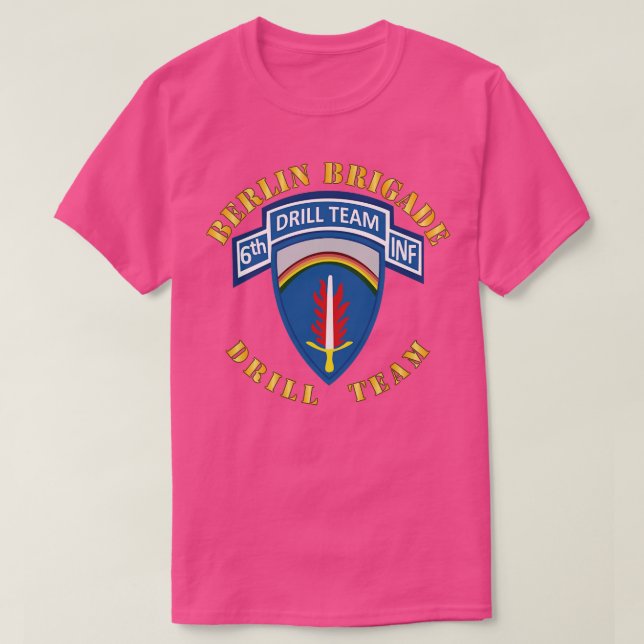 Berlin Brigade 6th Inf Drill Team SSI X T-Shirt (Design Front)